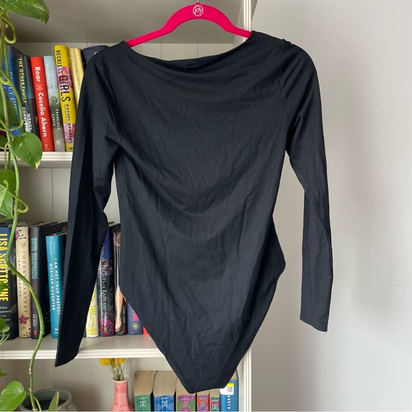 All Saints Black Long Sleeve Bodysuit - Picture 8 of 9